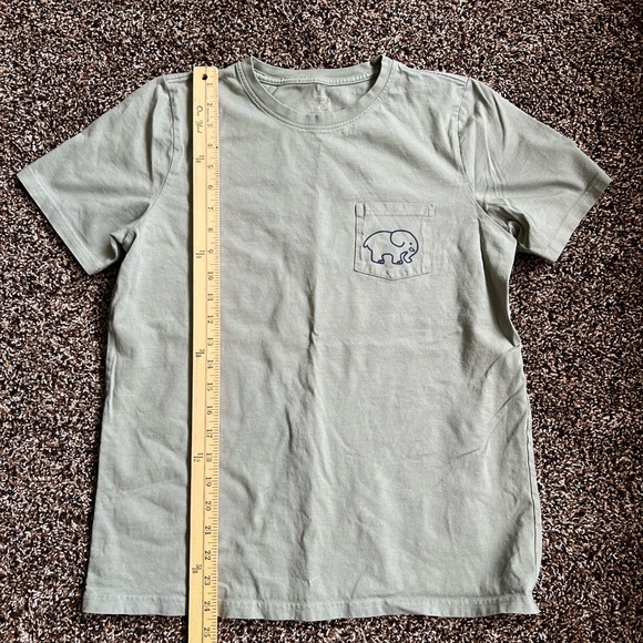 Ivory Ella Green Short Sleeve Tee with Elephant Graphic - Picture 5 of 7